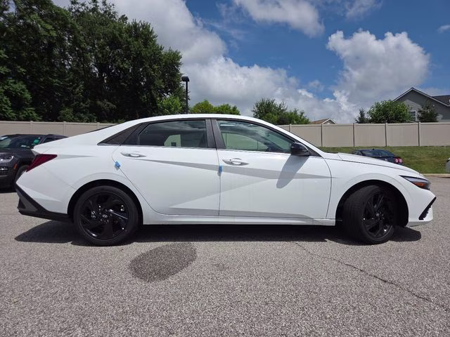 2026 Serenity White Hyundai Elantra SEL Sport FWD Sedan
