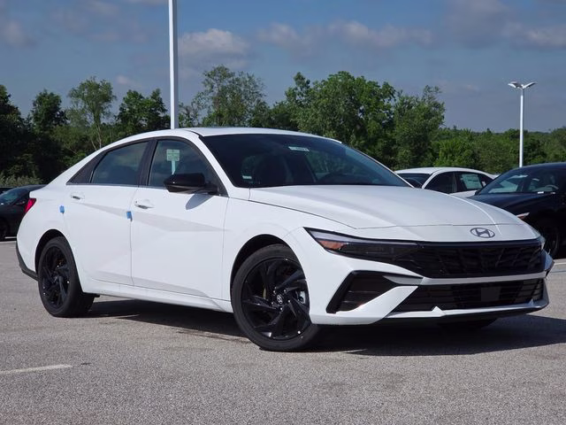 2026 Serenity White Pearl Hyundai Elantra SEL Sport FWD Sedan
