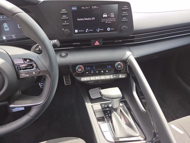 2026 Serenity White Hyundai Elantra SEL Sport FWD Sedan