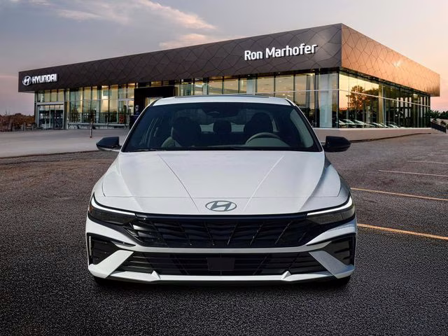 2026 Serenity White Hyundai Elantra SEL Sport FWD Sedan
