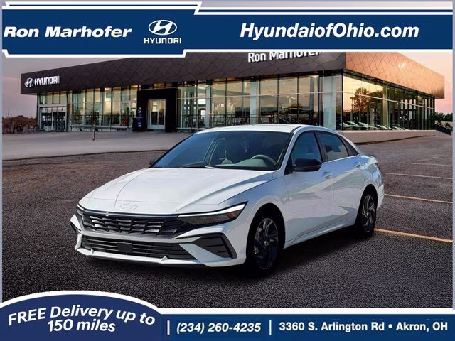 2026 Serenity White Pearl Hyundai Elantra SEL Sport FWD Sedan