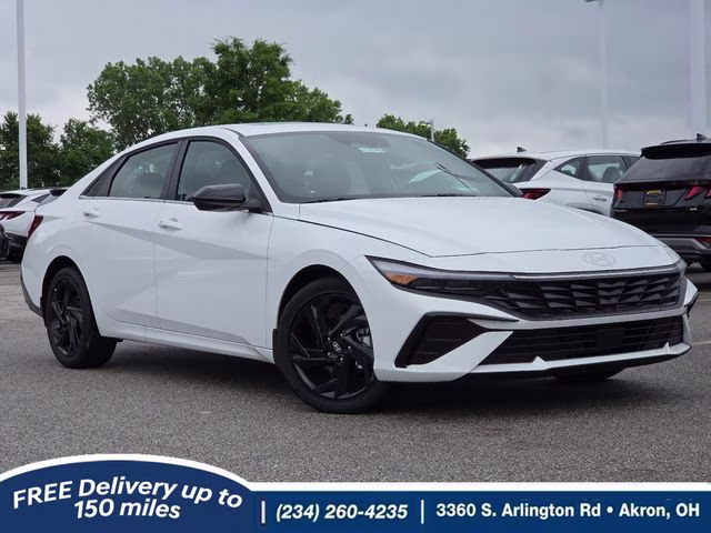 2026 Serenity White Pearl Hyundai Elantra SEL Sport FWD Sedan