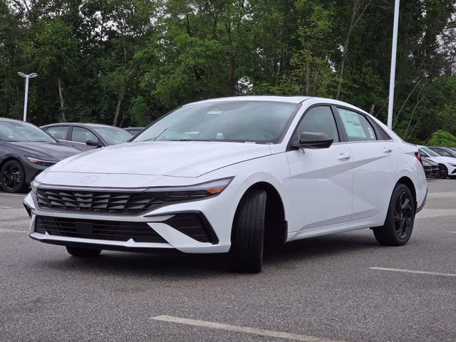 2026 Serenity White Pearl Hyundai Elantra SEL Sport FWD Sedan