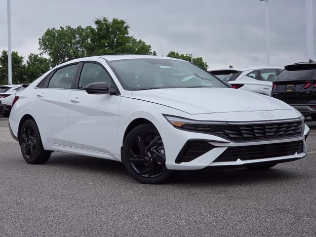 2026 Serenity White Pearl Hyundai Elantra SEL Sport FWD Sedan