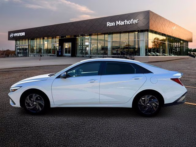 2026 Serenity White Hyundai Elantra SEL Sport FWD Sedan