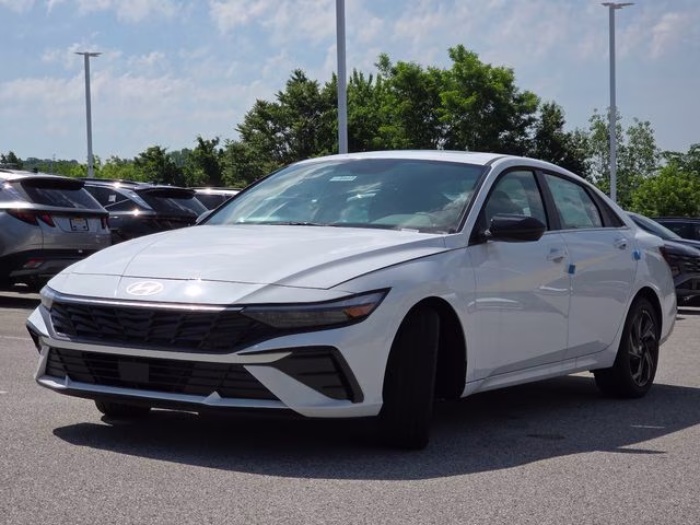 2026 Serenity White Pearl Hyundai Elantra SEL Sport FWD Sedan