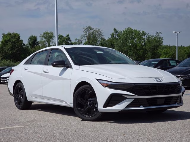 2026 Serenity White Pearl Hyundai Elantra SEL Sport FWD Sedan