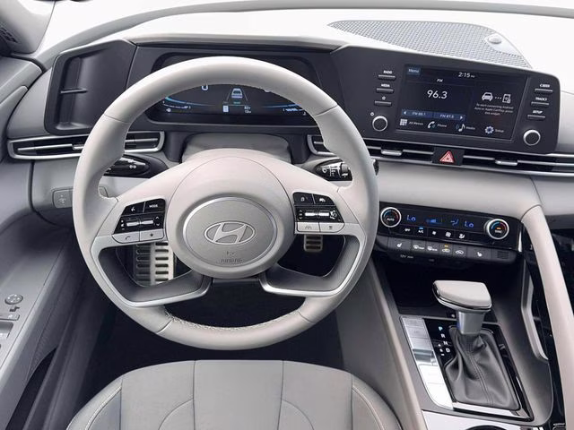 2026 Serenity White Hyundai Elantra SEL Sport FWD Sedan