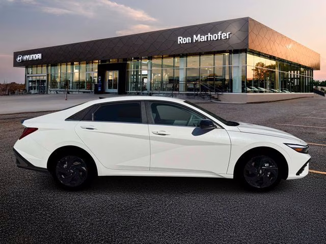 2026 Serenity White Hyundai Elantra SEL Sport FWD Sedan