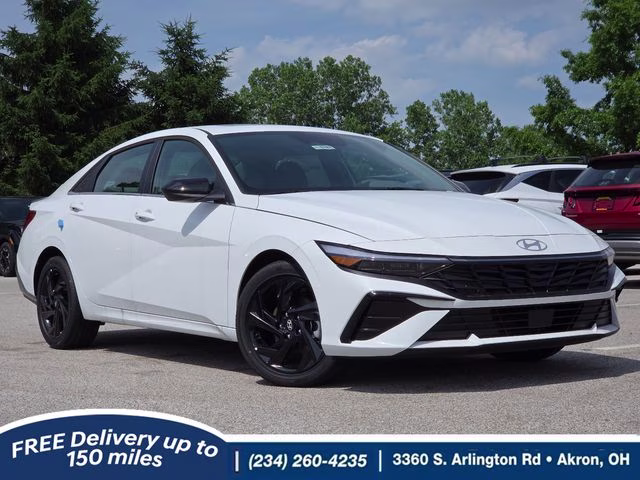2026 Serenity White Pearl Hyundai Elantra SEL Sport FWD Sedan