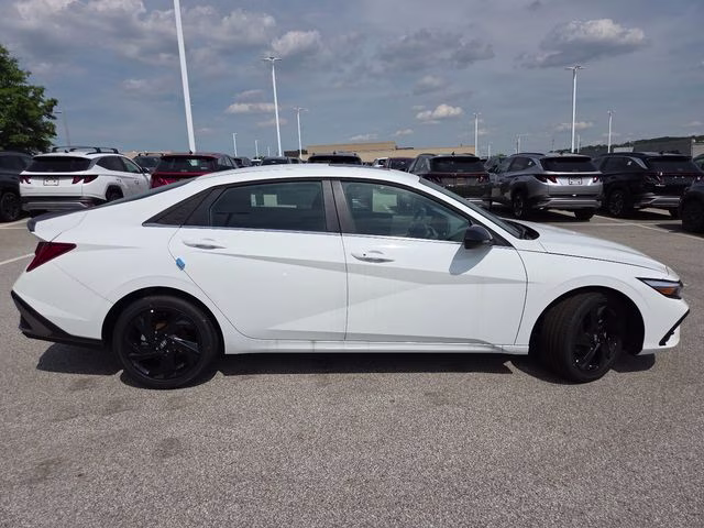 2026 Serenity White Pearl Hyundai Elantra SEL Sport FWD Sedan