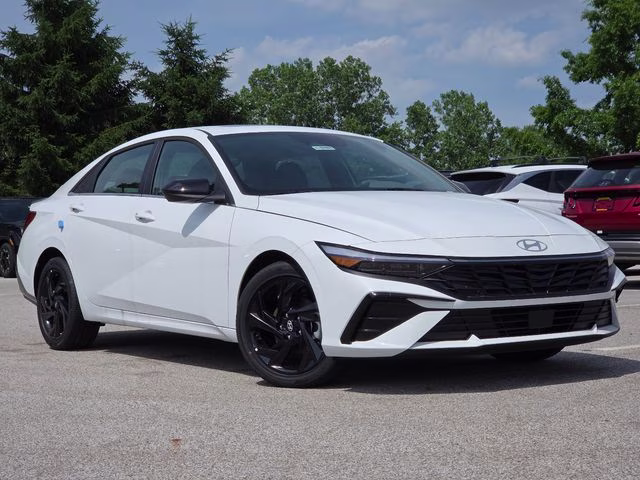 2026 Serenity White Pearl Hyundai Elantra SEL Sport FWD Sedan
