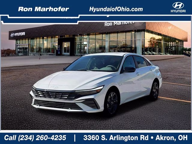 2026 Serenity White Pearl Hyundai Elantra SEL Sport FWD Sedan