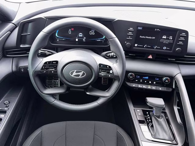 2026 Serenity White Hyundai Elantra SEL Sport FWD Sedan