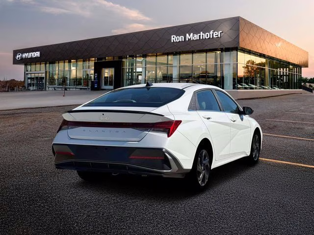 2026 Serenity White Hyundai Elantra SEL Sport FWD Sedan