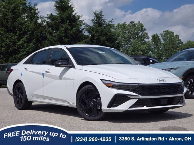 2026 Serenity White Pearl Hyundai Elantra SEL Sport FWD Sedan