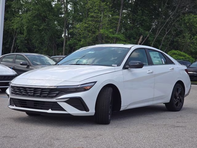2026 Serenity White Pearl Hyundai Elantra SEL Sport FWD Sedan