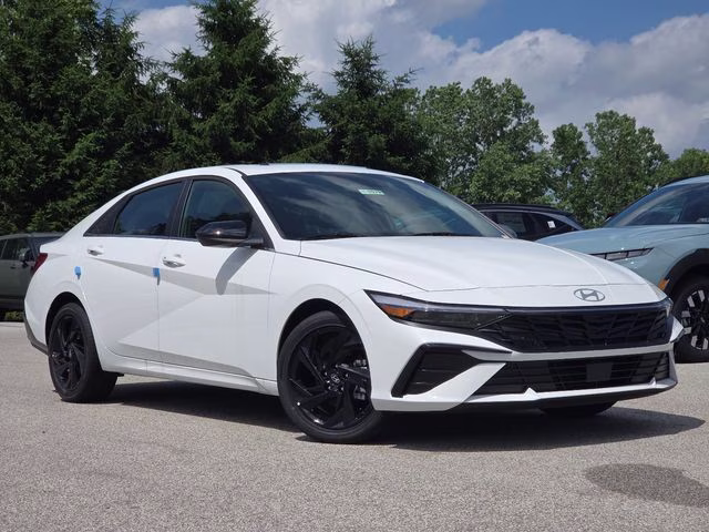 2026 Serenity White Pearl Hyundai Elantra SEL Sport FWD Sedan