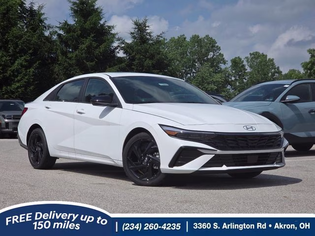 2026 Serenity White Pearl Hyundai Elantra SEL Sport FWD Sedan