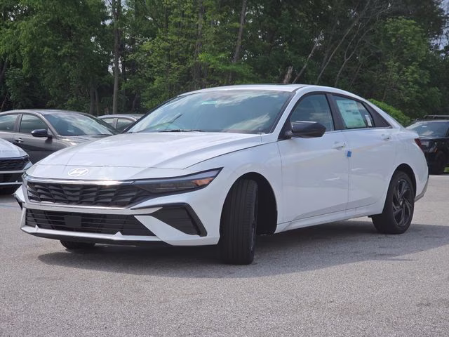 2026 Serenity White Pearl Hyundai Elantra SEL Sport FWD Sedan