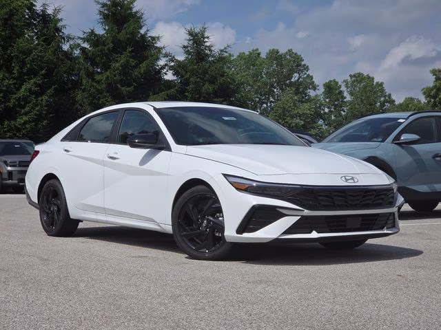 2026 Serenity White Pearl Hyundai Elantra SEL Sport FWD Sedan