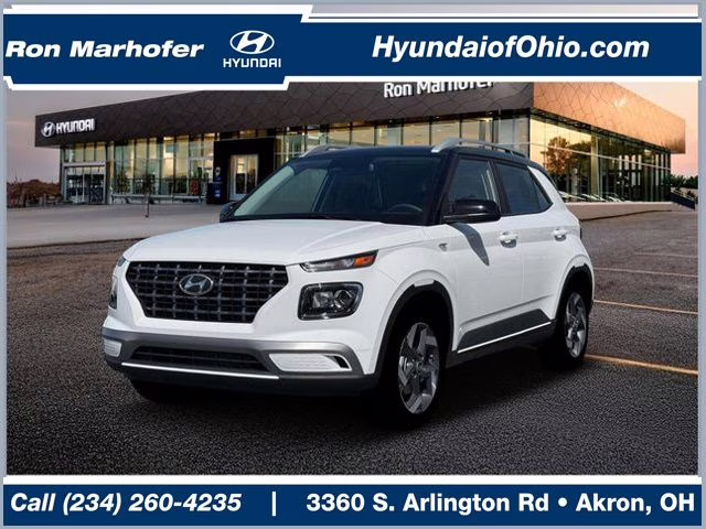 2026 Lunar White w/Black Roof Hyundai Venue SEL FWD SUV