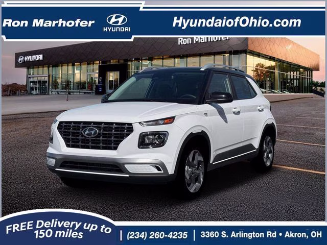 2026 Lunar White w/Black Roof Hyundai Venue SEL FWD SUV