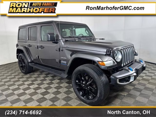 2023 Granite Crystal Metallic Clearcoat Jeep Wrangler Sahara 4xe 4X4 SUV