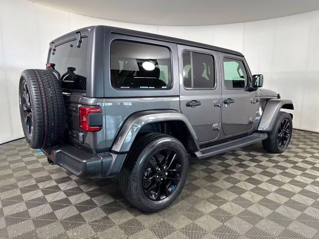 2023 Granite Crystal Metallic Clearcoat Jeep Wrangler Sahara 4xe 4X4 SUV