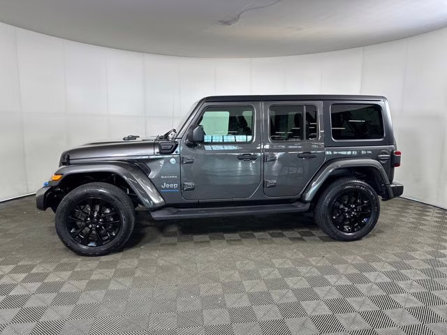 2023 Granite Crystal Metallic Clearcoat Jeep Wrangler Sahara 4xe 4X4 SUV