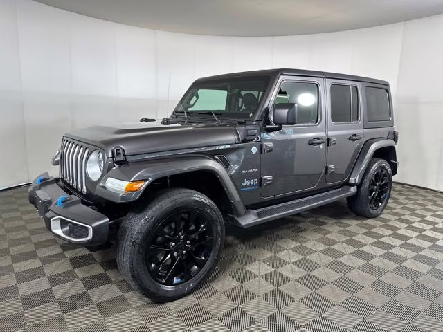 2023 Granite Crystal Metallic Clearcoat Jeep Wrangler Sahara 4xe 4X4 SUV