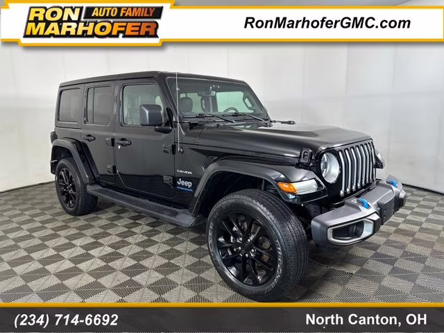 2023 Black Clearcoat Jeep Wrangler Sahara 4xe 4X4 SUV