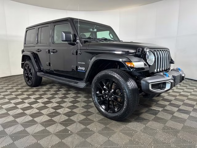 2023 Black Clearcoat Jeep Wrangler Sahara 4xe 4X4 SUV