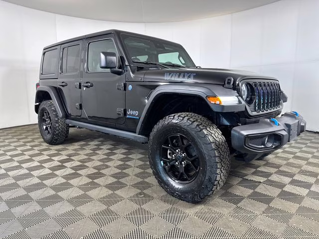 2024 Black Clearcoat Jeep Wrangler Willys 4xe 4X4 SUV