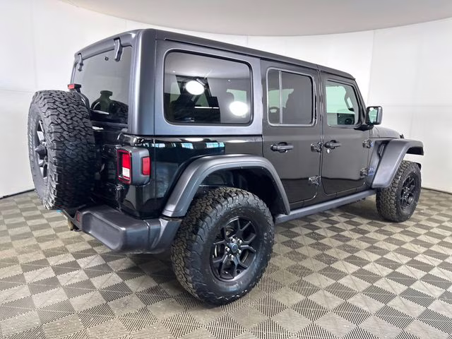 2024 Black Clearcoat Jeep Wrangler Willys 4xe 4X4 SUV