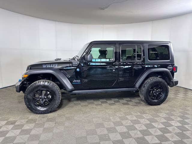 2024 Black Clearcoat Jeep Wrangler Willys 4xe 4X4 SUV