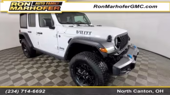 2024 Bright White Clearcoat Jeep Wrangler Willys 4xe 4X4 SUV