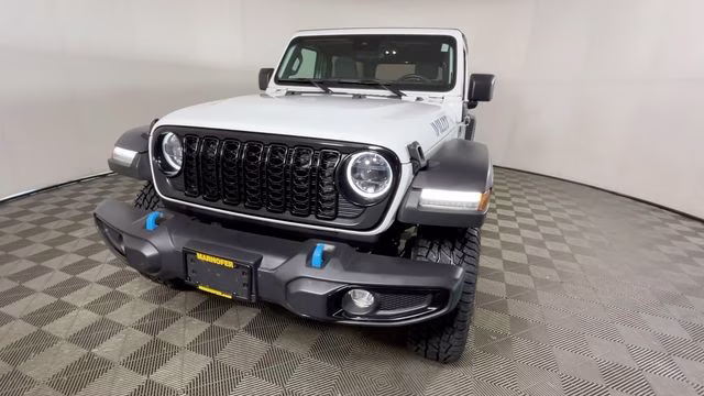 2024 Bright White Clearcoat Jeep Wrangler Willys 4xe 4X4 SUV
