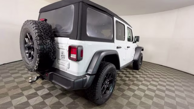 2024 Bright White Clearcoat Jeep Wrangler Willys 4xe 4X4 SUV