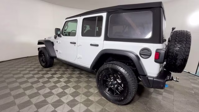 2024 Bright White Clearcoat Jeep Wrangler Willys 4xe 4X4 SUV