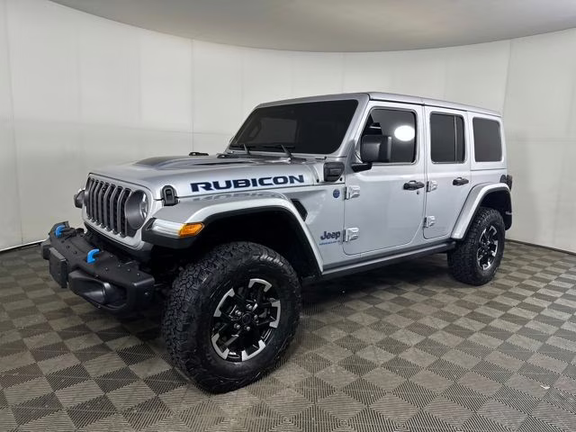 2024 Silver Zynith Clearcoat Jeep Wrangler Rubicon X 4xe 4X4 SUV
