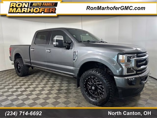2022 Gray Metallic Ford Super Duty F-350 SRW Platinum 4X4 Truck