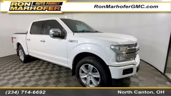 2019 White Platinum Clearcoat Metallic Ford F-150 Platinum 4X4 Truck