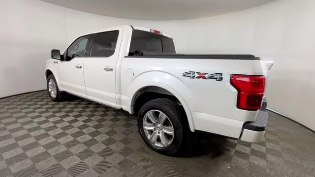 2019 White Platinum Clearcoat Metallic Ford F-150 Platinum 4X4 Truck