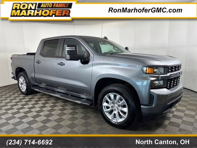 2020 Satin Steel Metallic Chevrolet Silverado 1500 Custom 4X4 Truck