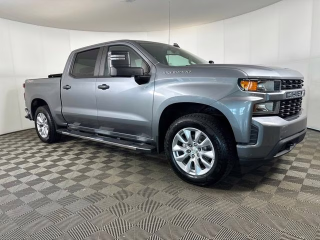 2020 Satin Steel Metallic Chevrolet Silverado 1500 Custom 4X4 Truck