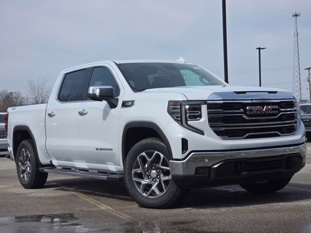 2026 Glacier White Tricoat GMC Sierra 1500 SLT 4X4 Truck