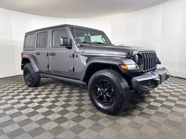 2023 Granite Crystal Metallic Clearcoat Jeep Wrangler Base 4xe 4X4 SUV