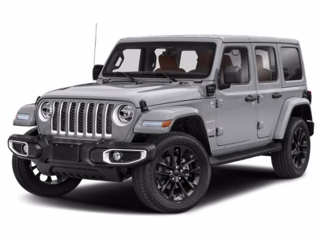 2022 Silver Zynith Clearcoat Jeep Wrangler Unlimited Sahara 4xe 4X4 SUV