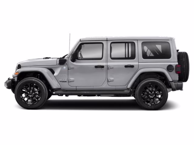 2022 Silver Zynith Clearcoat Jeep Wrangler Unlimited Sahara 4xe 4X4 SUV